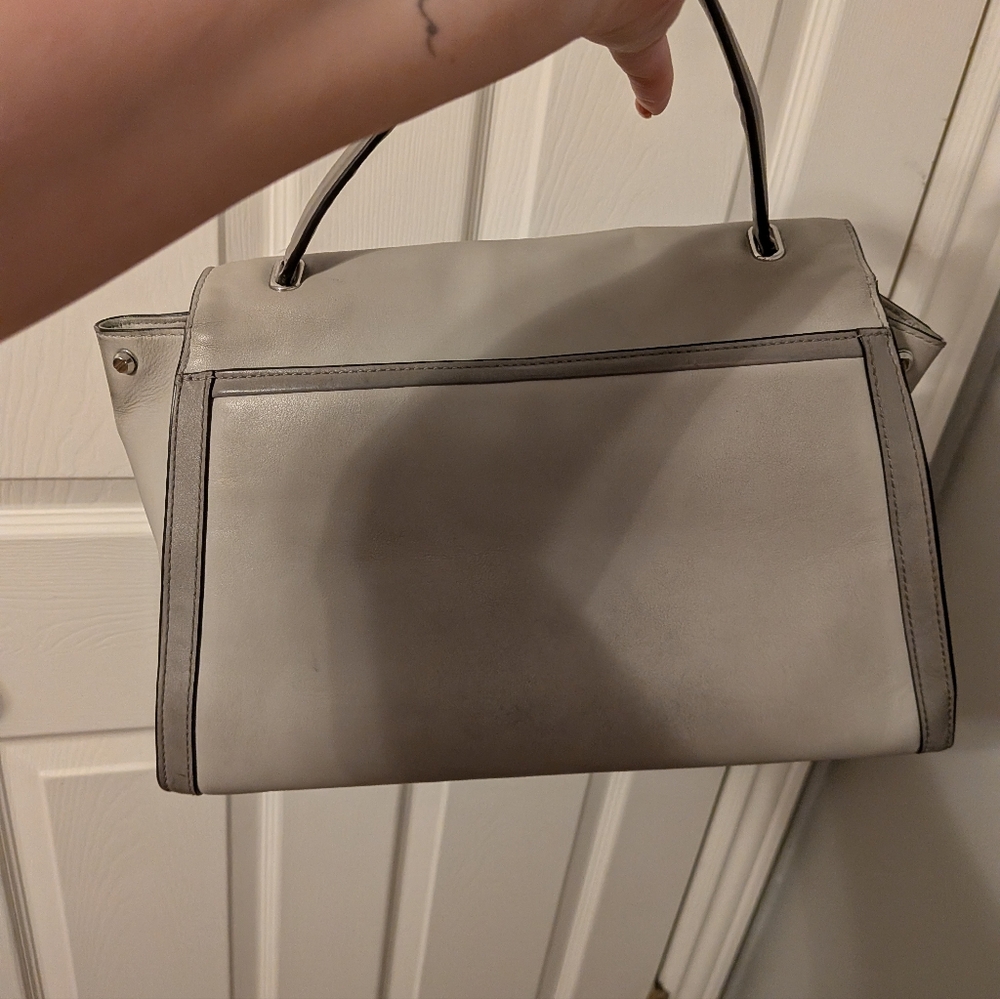 2000s Michael Kors Whitney Structured Top-Handle Women’s Bag in Light Gray - Picture 4 of 4